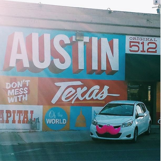 Lyft in downtown Austin